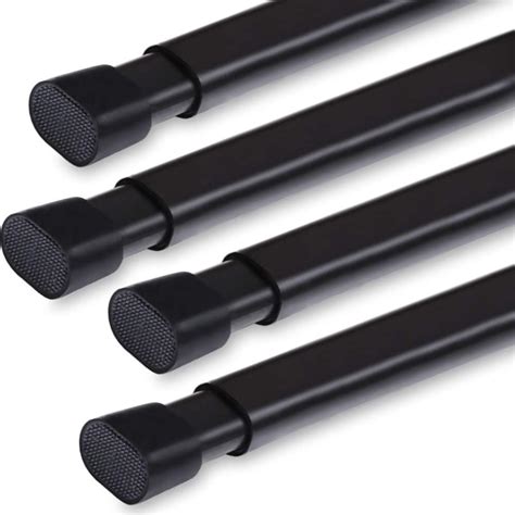 Amazon Basics Tension Curtain Rod, Adjustable 36-54" Width - Nickel, Classic Finial. . Amazon tension rod